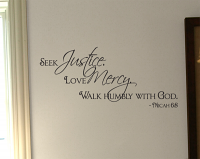 Seek Justice Wall Decal 