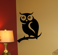 Peeking Owl Wall Decal