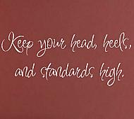 Keep Your Head Heels Standards Wall Decals 