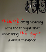 Wake Up Wall Decal