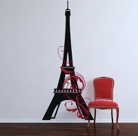 Eiffel Tower Swirl Giant Decal 