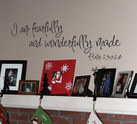 I Am Fearfully & Wonderfully Wall Decal 