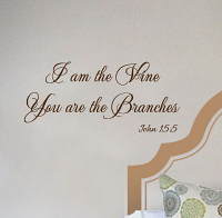 I Am The Vine Branches IV Wall Decal