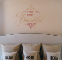 Elegant Own Kind Of Beautiful Wall Decal