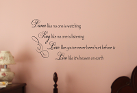 Dance Sing Love Live Wall Decal
