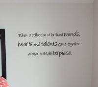 Expect A Masterpiece Wall Decal