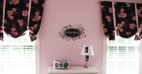 Flower Name Frame Wall Decal