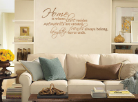 Home is Where Love Resides Giant Wall Decal