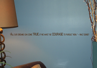 Dreams Come True Walt Disney Wall Decals   