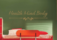 Health Mind Body Wall Decal 