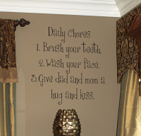 Chore List Wall Decal