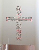 Proverbs Cross Wall Decal