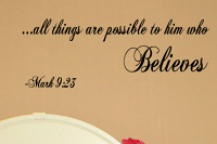 All Things Are Possible Wall Decal