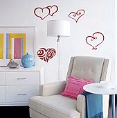 Heart Pack II Wall Decal