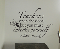 Teachers Open The Door Wall Decals