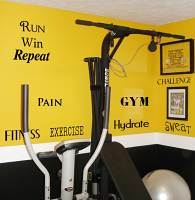 Fitness & Exercise Word Pack Wall Decal