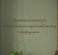 Everything You Gave Me Wall Decal  