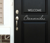 Welcome Bienvenidos Decal