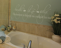 Breathe Let Go Relax Wall Decal