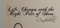 Life Changes Shoes Wall Decal