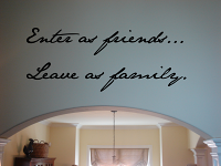 Enter As Friends Wall Decal
