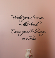 Carve Your Blessings Wall Decal