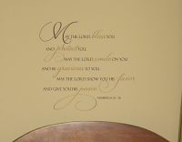 May Lord Bless And Protect You Wall Decal  