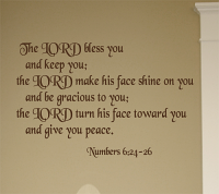 Lord Bless You And Keep You II Wall Decals   