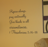 Rejoice Always Wall Decal