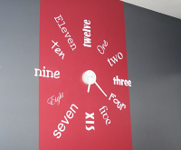 One To Twelve Wall Decal