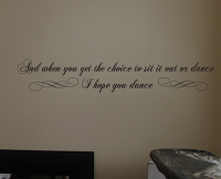 Choice Sit It Out Dance Wall Decals  