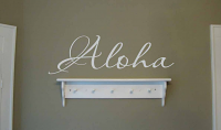 Script Aloha Wall Decal