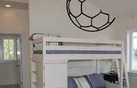 Soccer Ball Half Outline Wall Decal