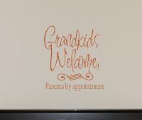 Grandkids Welcome Wall Decals