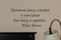 Brother Superhero Wall Decals