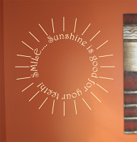 Smile Sunshine Good For Teeth Wall Decals   