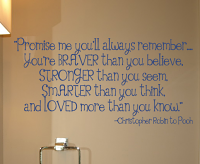 Promise Me You'll Always Remember Wall Decals 