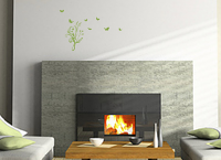 Flourish Grass And Butterflies Wall Decal