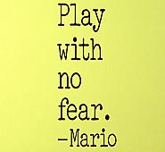 Play With No Fear Wall Decal 