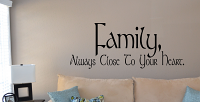 Family Heart Wall Decal