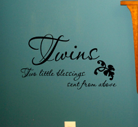 Twins Blessings Wall Decals