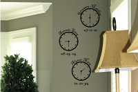 Personalized Clocks Wall Decal